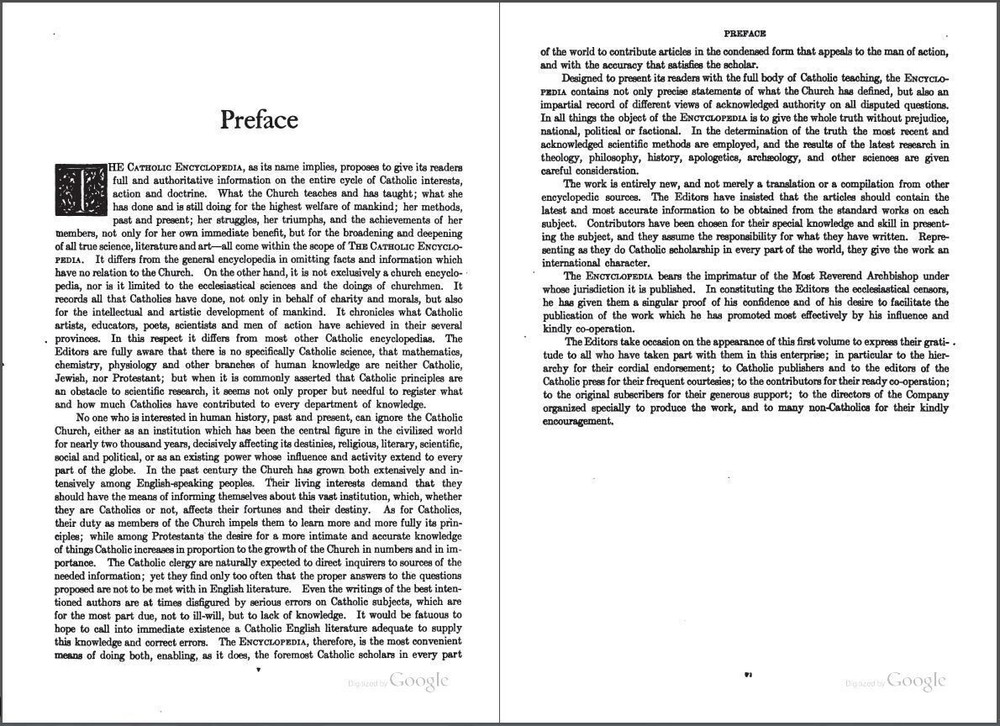 The Catholic Encyclopedia 1907 (Complete 15 Volume Set + Index on a USB)