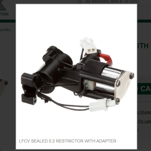 LFCV SEALED 0.2 RESTRICTOR WITH ADAPTER # 82-3820