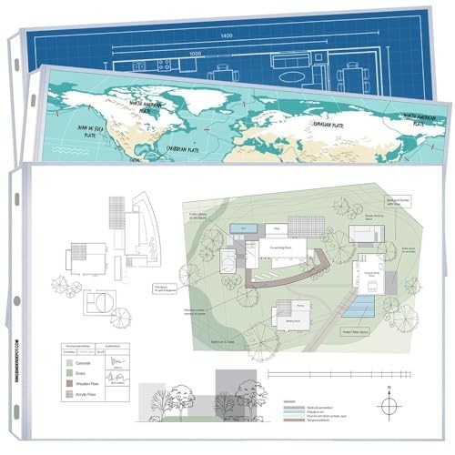 11x17 Landscape Sheet Protectors - 25 Pack, Side Loading, Store & Display Docume