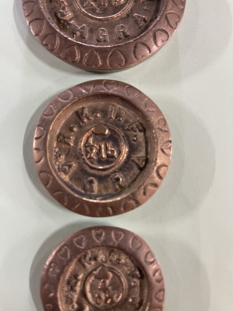 (5) Piece Bronze Scale Weight Set