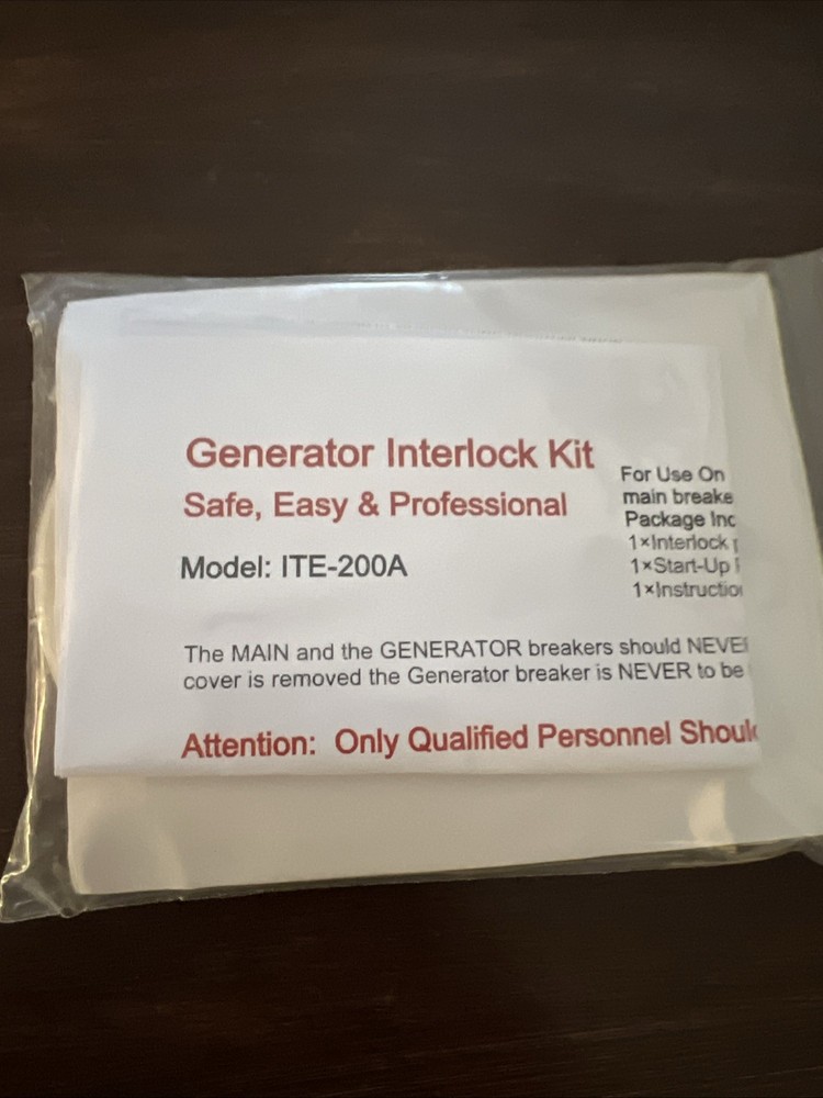 ITE-200A Siemens ITE Generator interlock kit 150 or 200 Amp Panel LISTED