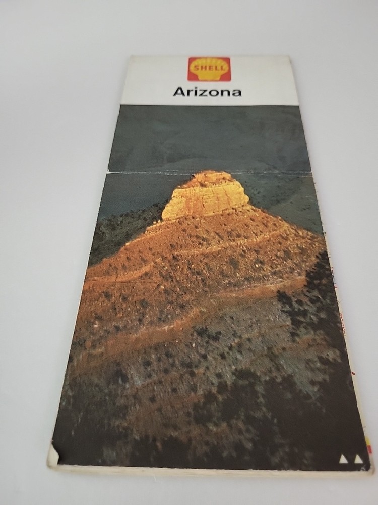 Vintage Shell Map Of Arizona