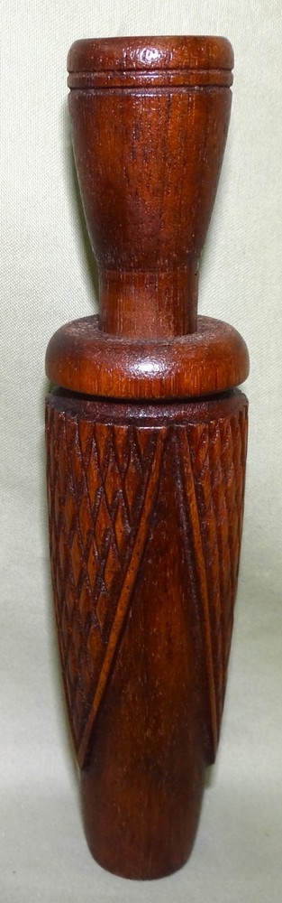 Don Faigley, Lancaster, OH, 6 3/4" 3 Checkered Panel Duck Call