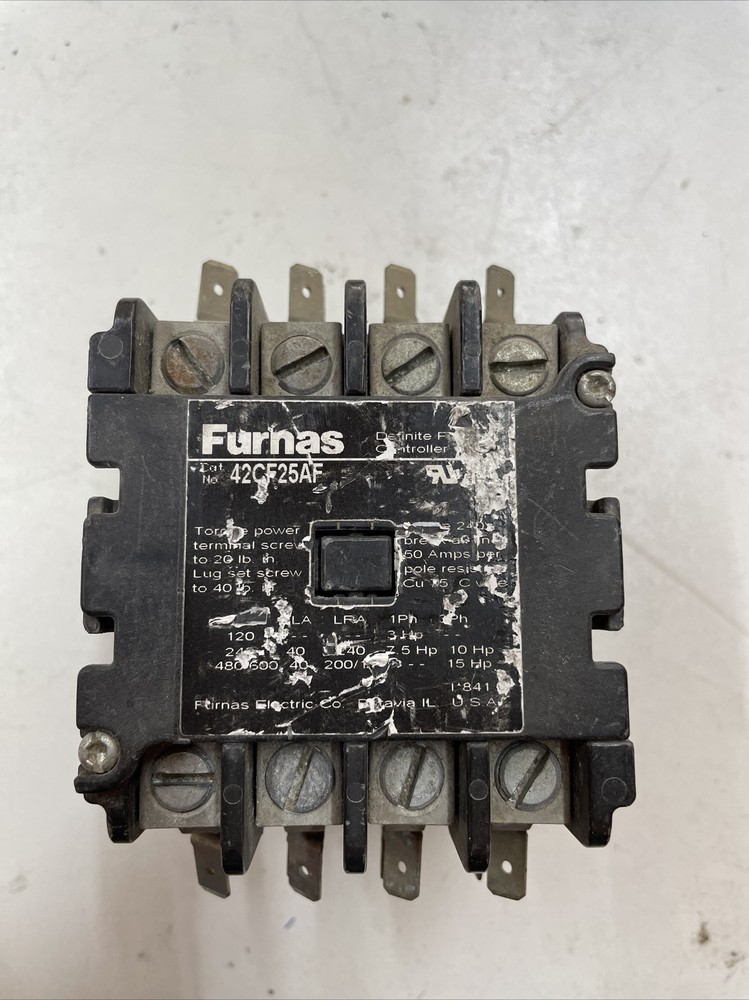 FURNAS 42CF25AF 120V Coil 4 Pole