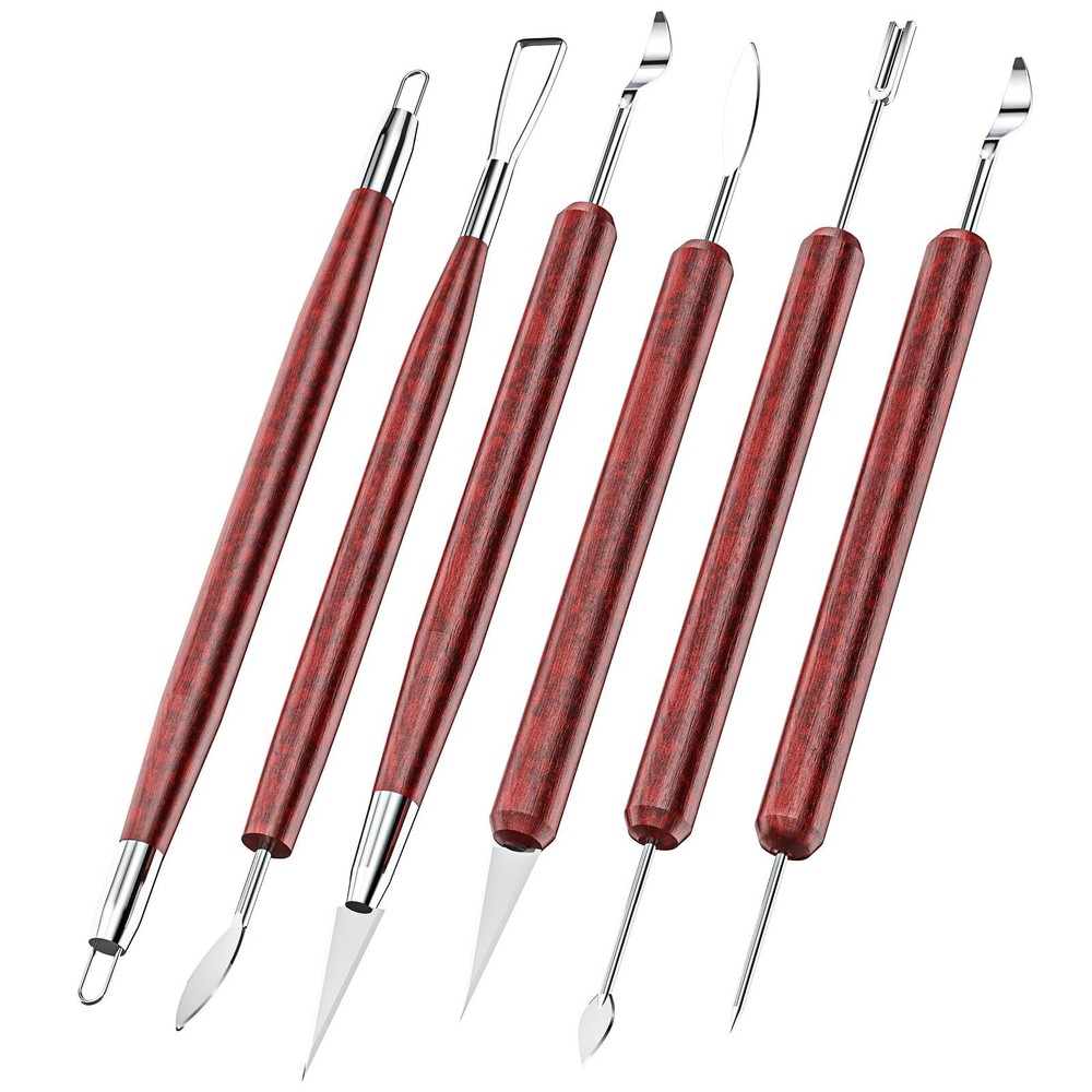 Clay Tools Sculpting Doublesided Polymer Carving Tools Kit Wood Ceramic Tool Set