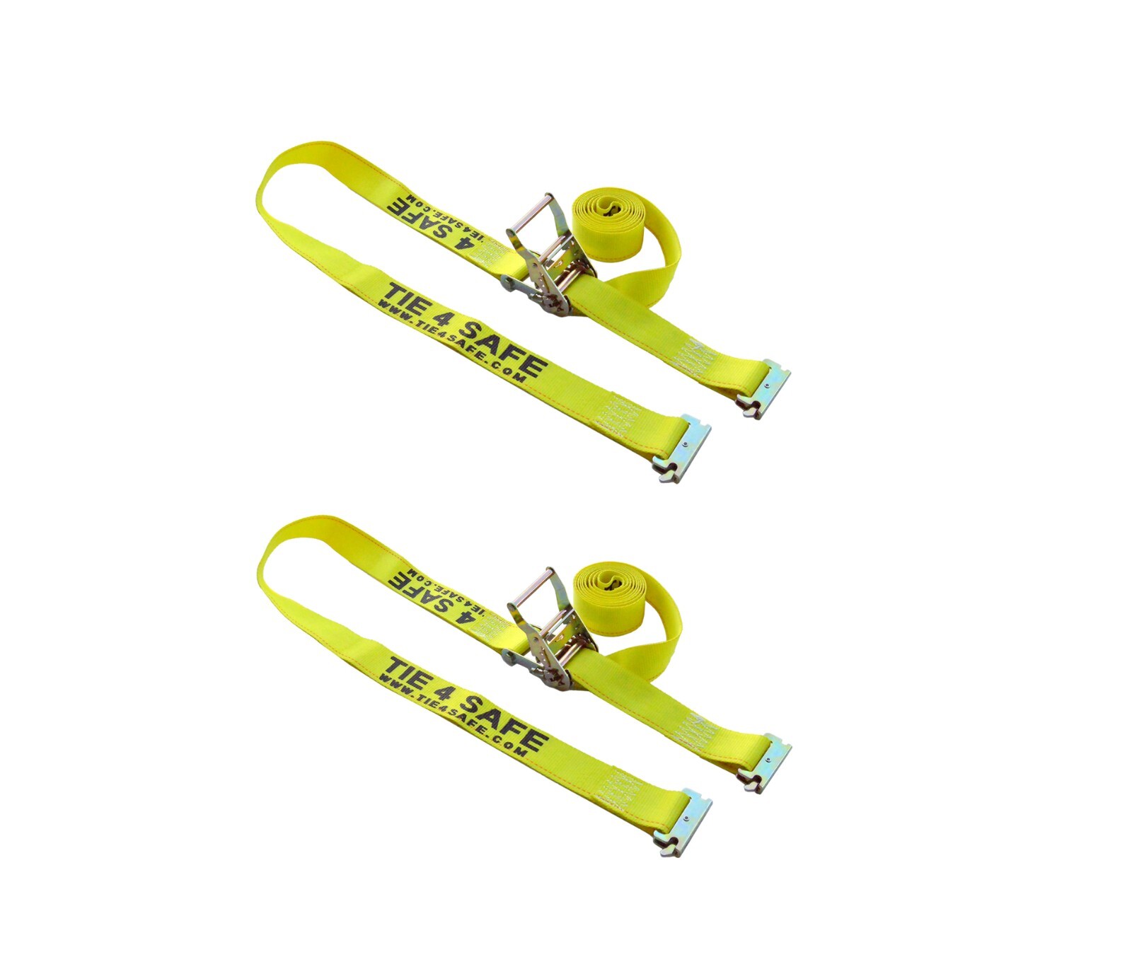 2 Pack 2" x 12' E-Track Ratchet Tie Down Strap Truck Trailer Enclosed Cargo Van