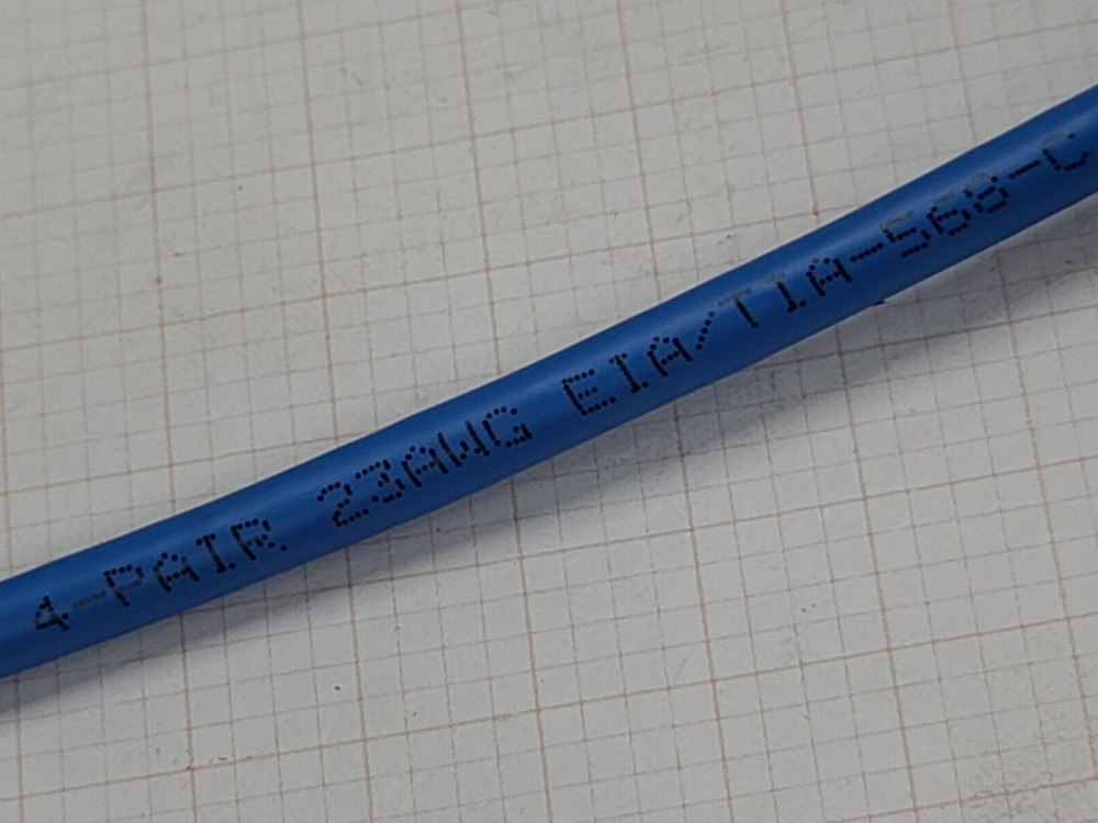 iTechCables CAT6A UTP 10G 10Gig Network Ethernet Cable Plenum CMP Blue /50ft