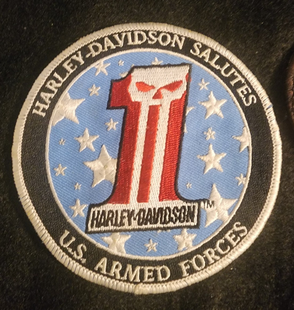 Vintage Harley Davidson "All Gave Some Some Gave All" Patch Armed Forces Plus 2