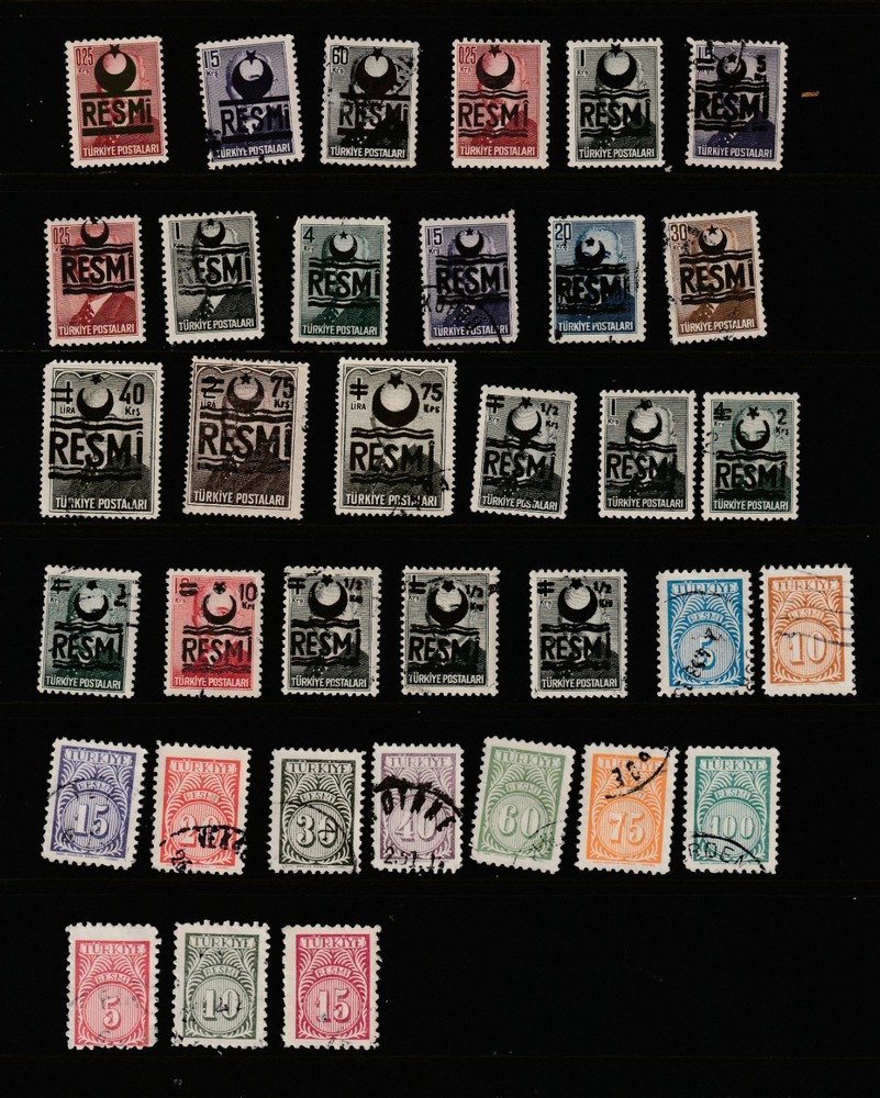 Turkey Mint & Used Official Selection 1953-1959