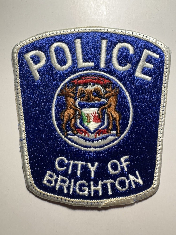 Brighton Michigan Police Patch ~ Used