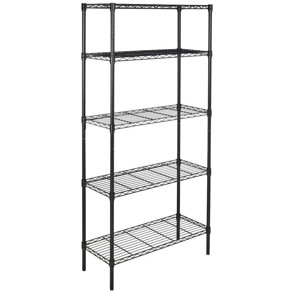 71x36x14" 5 Layer Wire Rack Metal Shelf Adjustable Unit Garage Kitchen Storage