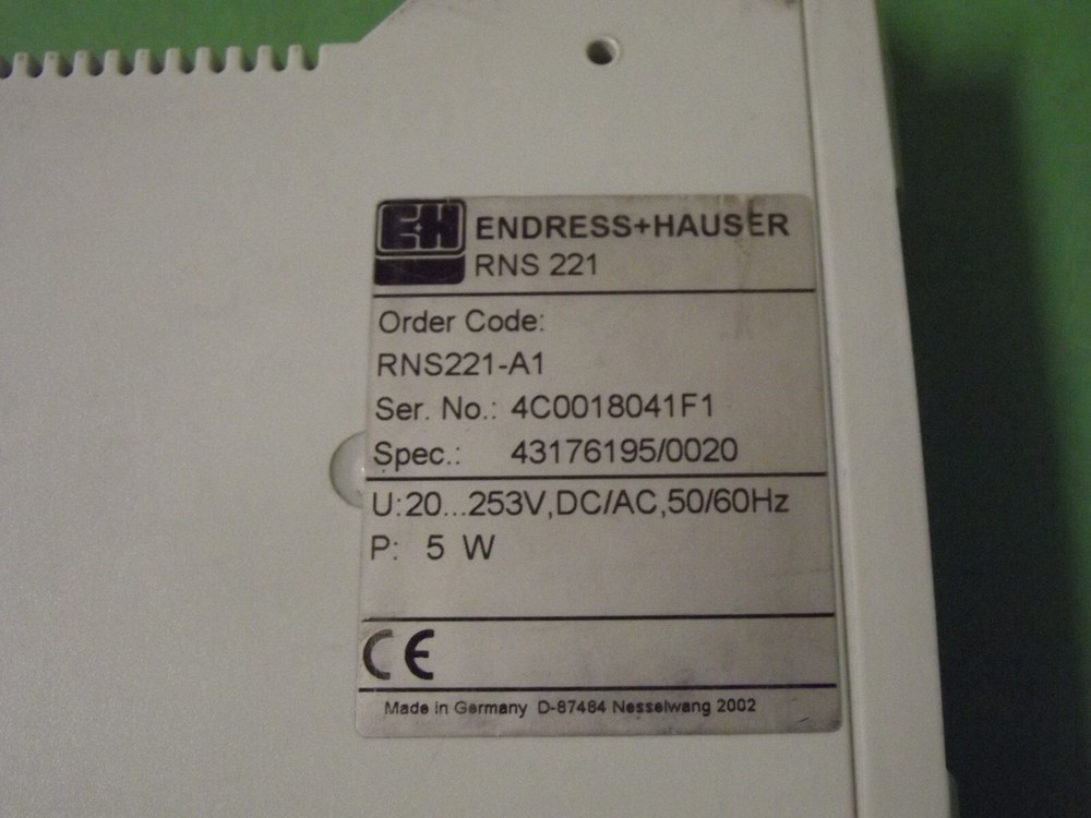 E+H Endress + HAUSER RNS 221