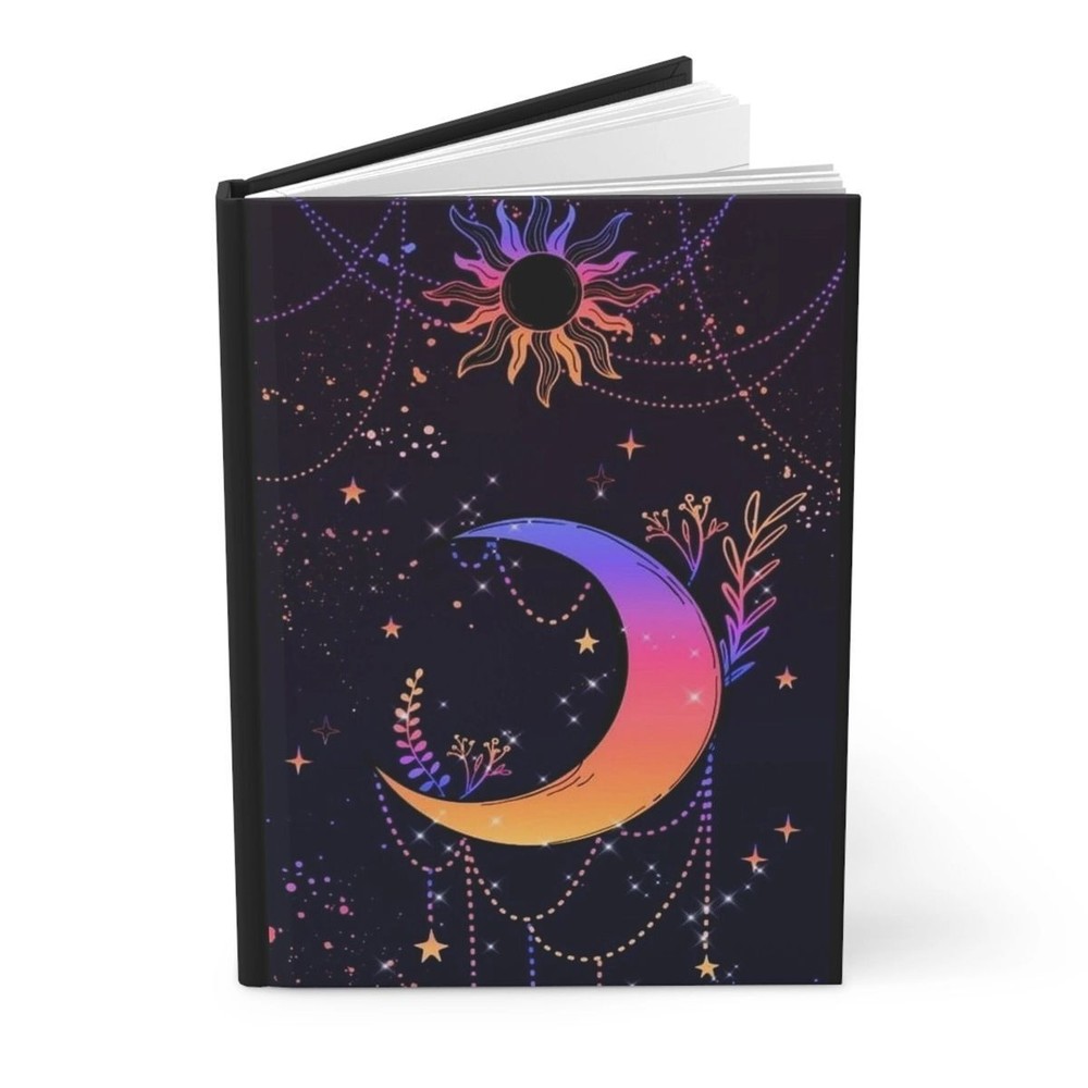 Celestial Moon Escape Hardcover Journal Matte
