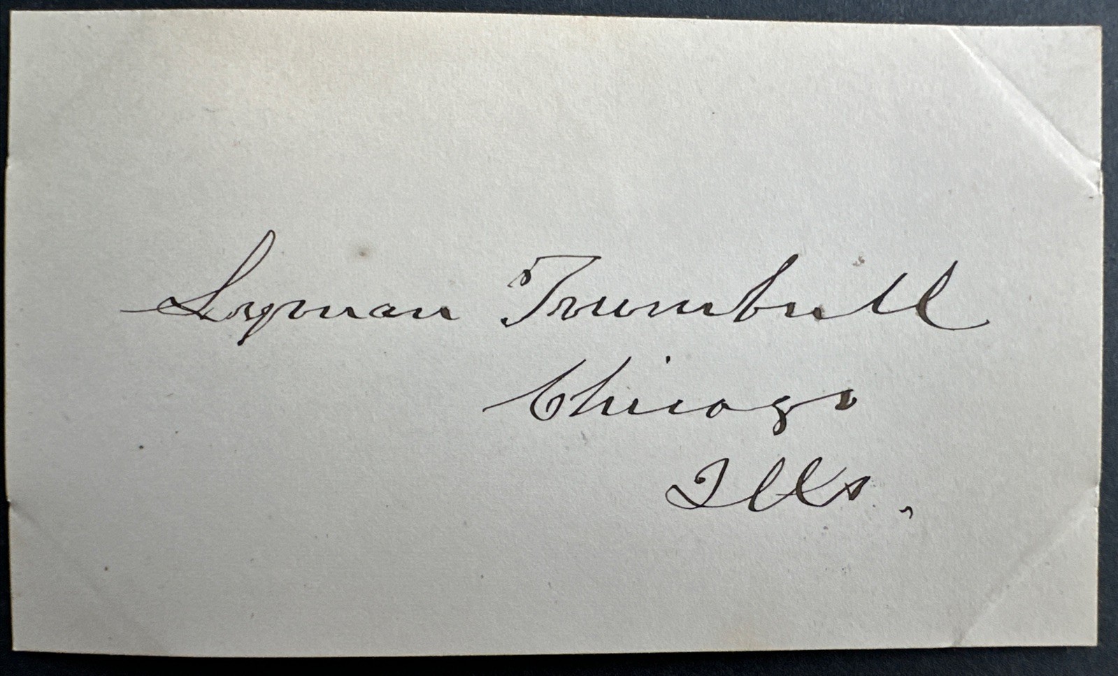 Lyman Trumbull Civil War Senator Autograph 13th Amendment Lincoln Associate