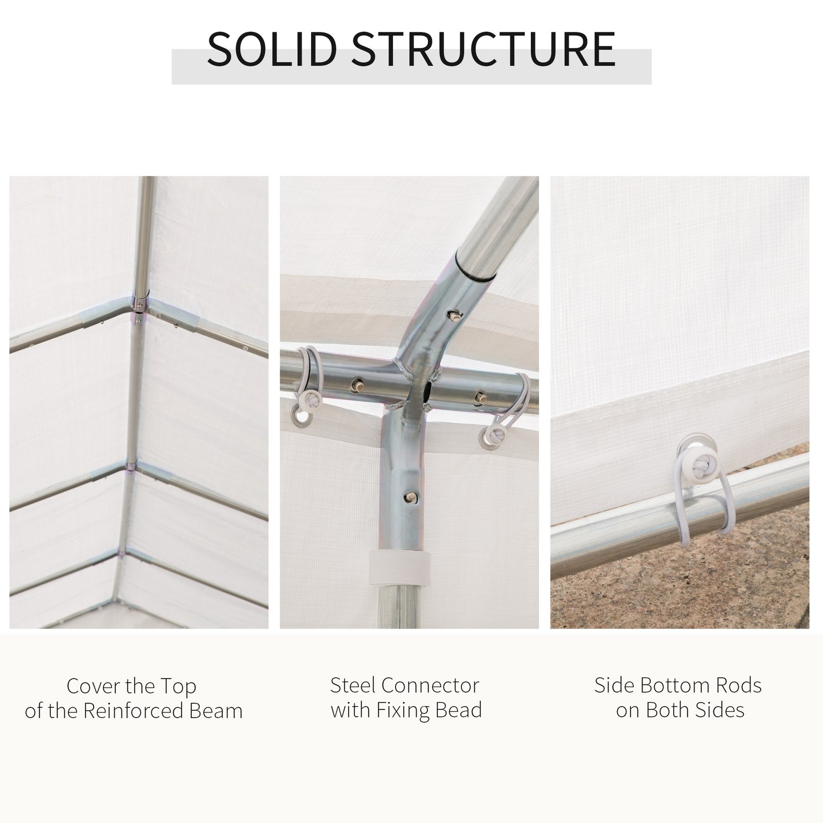 32'x16' Large Outdoor Carport Canopy Heavy Duty Party Tent with Sidewalls White