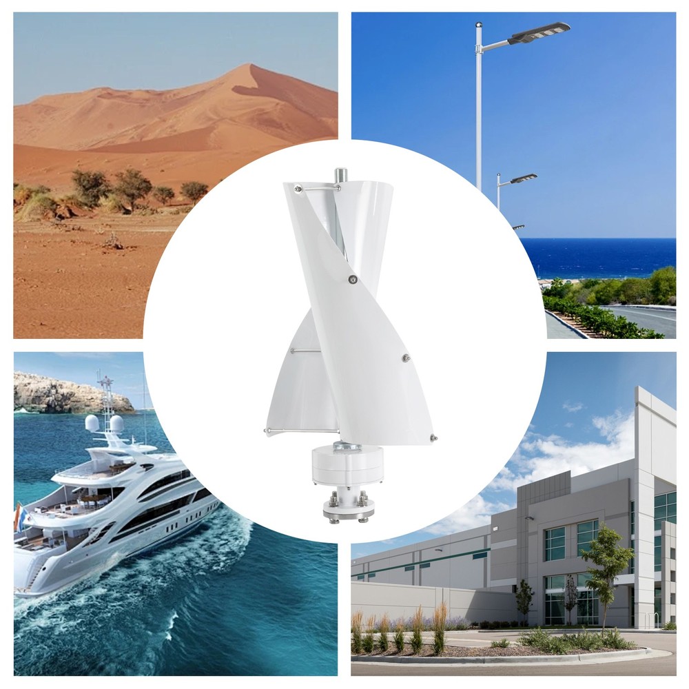 100W Vertical Axis Wind Turbine Generator with Controller, Wind Turbine