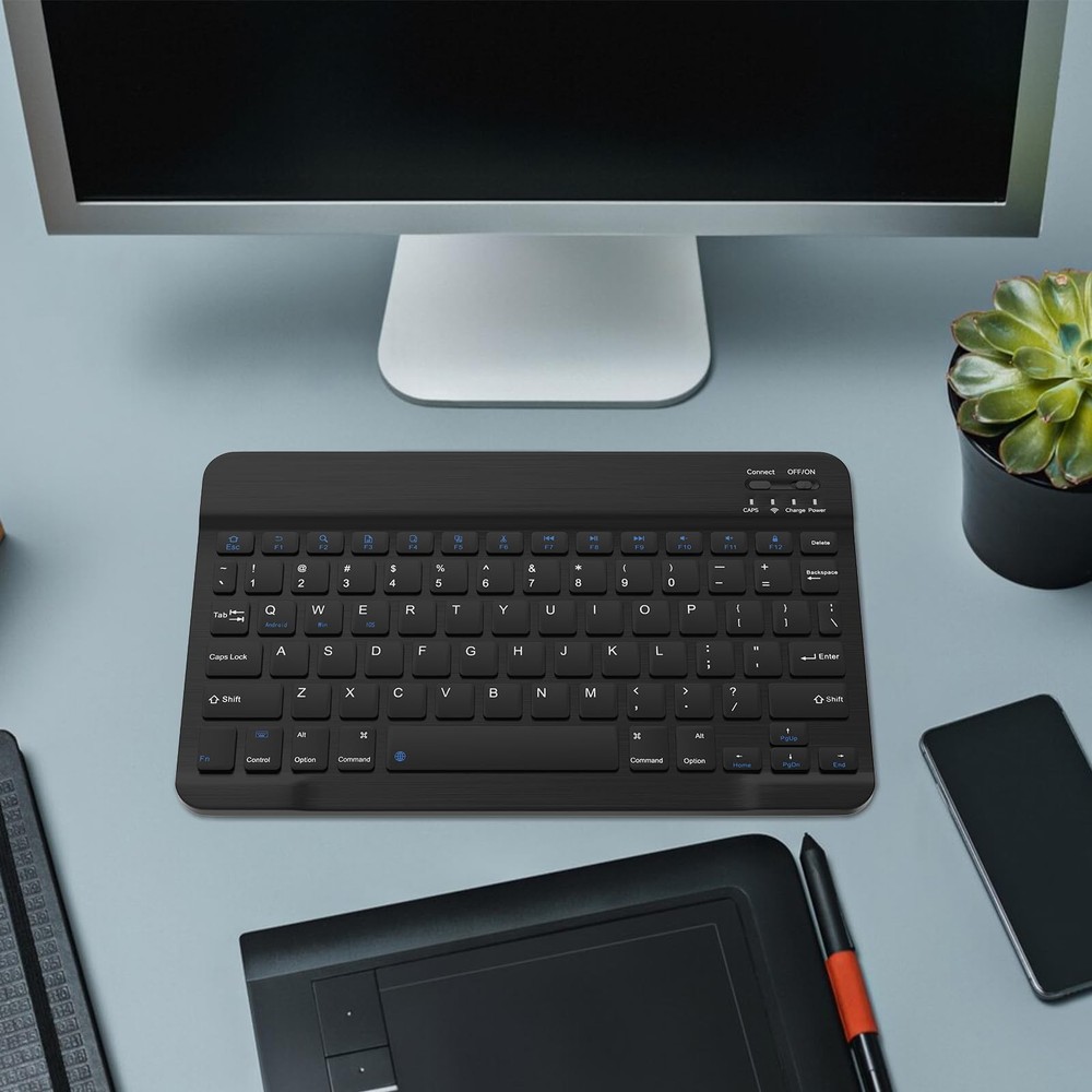 Rechargeable Bluetooth Keyboard and Mouse Combo, Universal Ultra-Slim Wireless