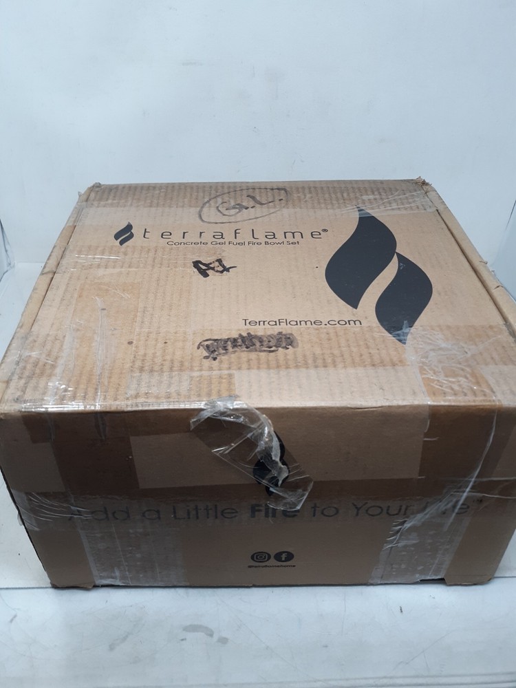 TerraFlame Wave Fire Bowl Single Fuel Starter Set - Graphite