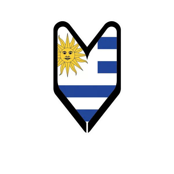 Uruguayan Driver Badge Sticker Decal