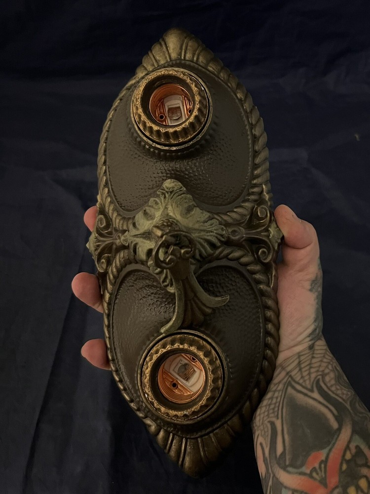 Rare Single Flush Two Socket light Fixture beautiful Finish 13J