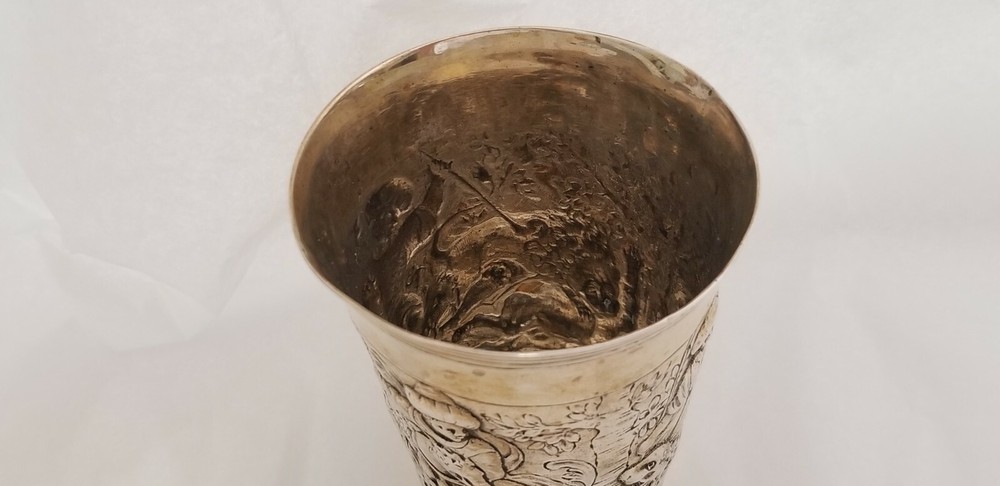 STERLING SILVER HUNTING CUP / BEAKER