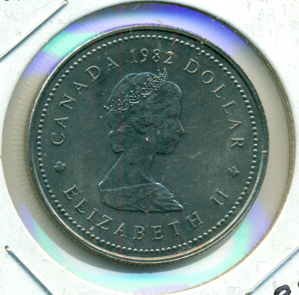 1982 CONSTITUTION CANADA DOLLAR, CHOICE BRILLIANT UNCIRCULATED, GREAT PRICE!