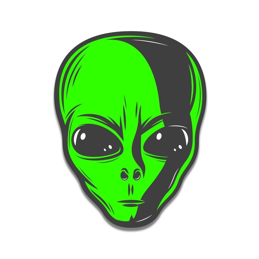 ALIEN HEAD Sticker Decal