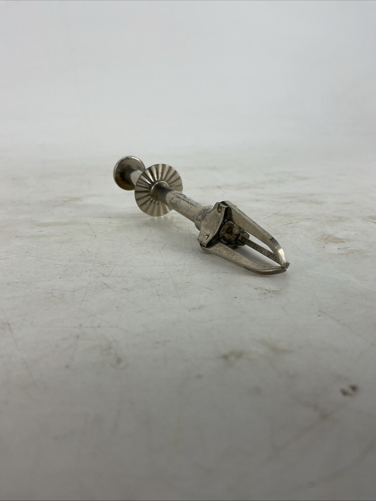 2 PACK Vintage E.P.N.S. Tea Infuser & Sugar Cube Olive Mechanical Tongs