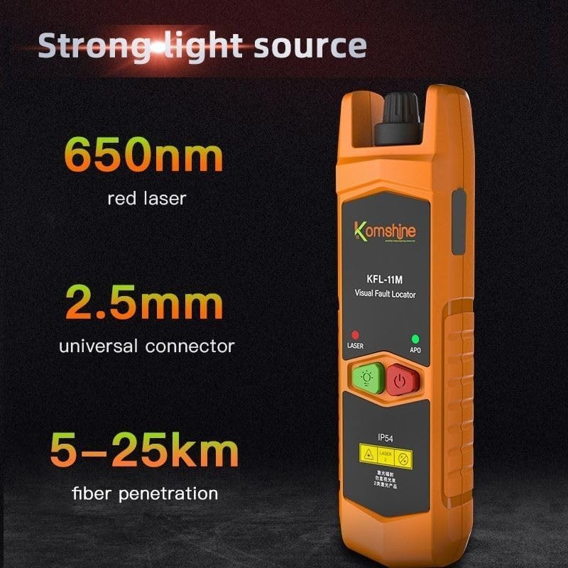 Compact Optical Fiber Loss Kit: Microscope, Power Meter & Cleaning Tools Inside