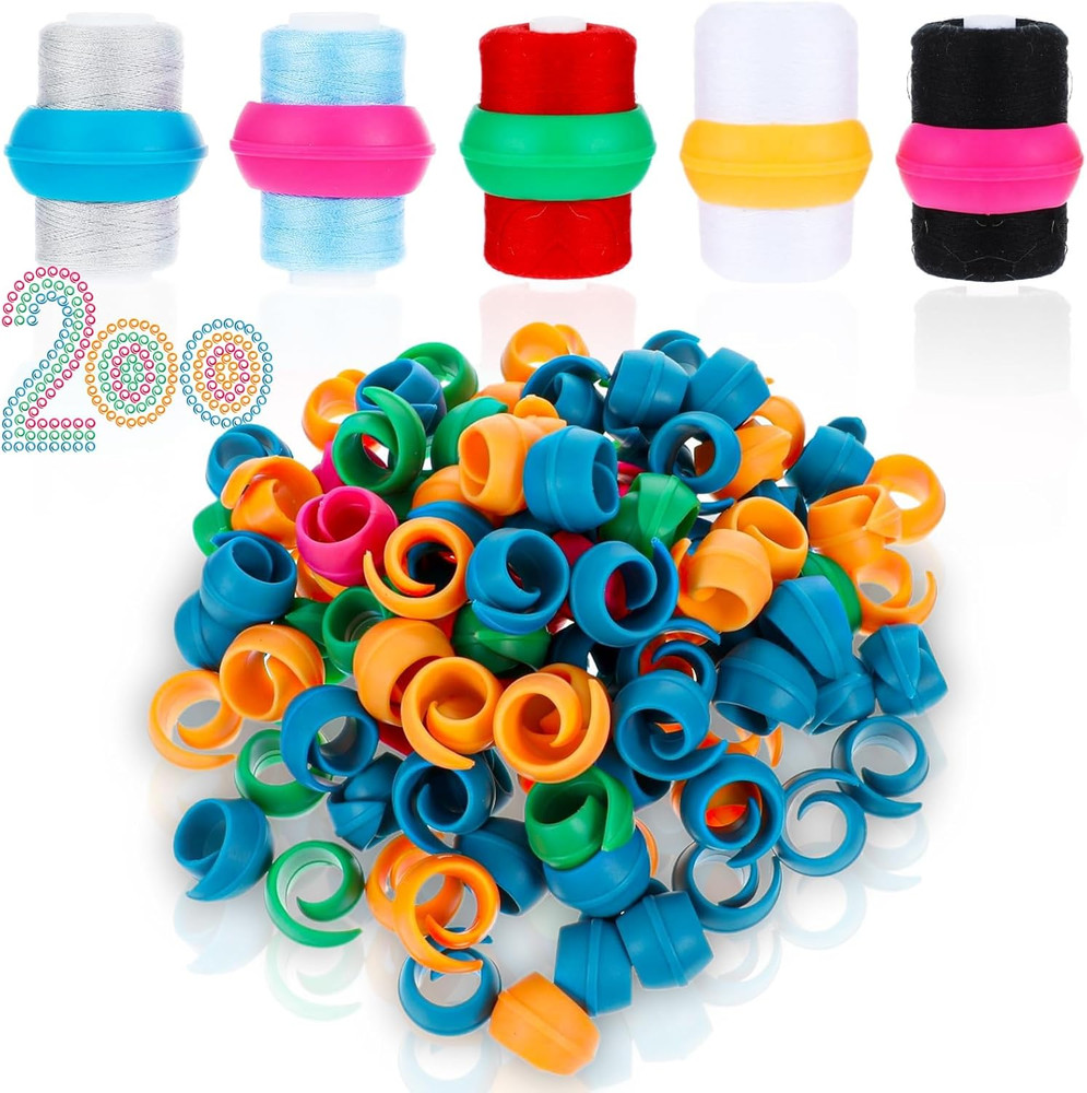 200 Pcs Upgraded Thread Holder/Spool Huggers Compatible with Larger Spools- Keep