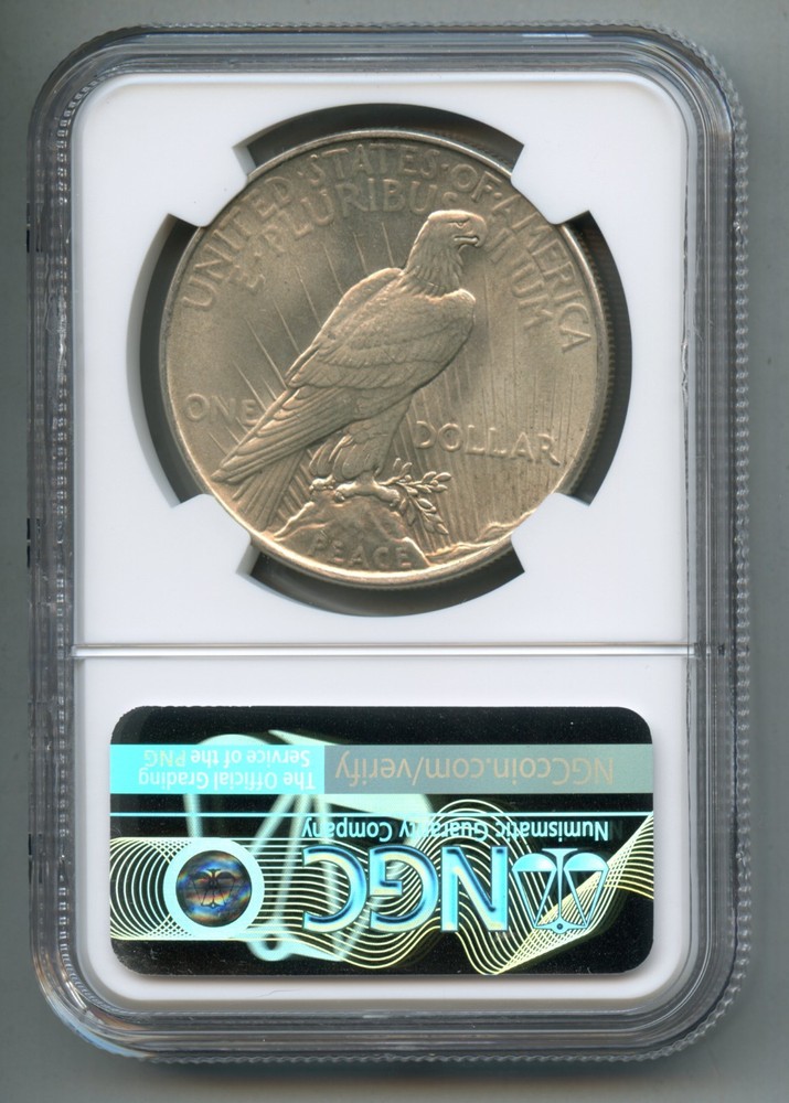 1934 Peace Silver Dollar NGC MS 63