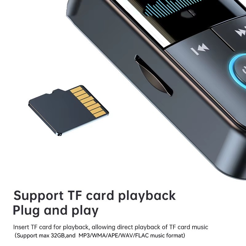 4 in1 Bluetooth Audio Adapter Wireless Receiver Transmitter MP3 Player 3.5mm Aux