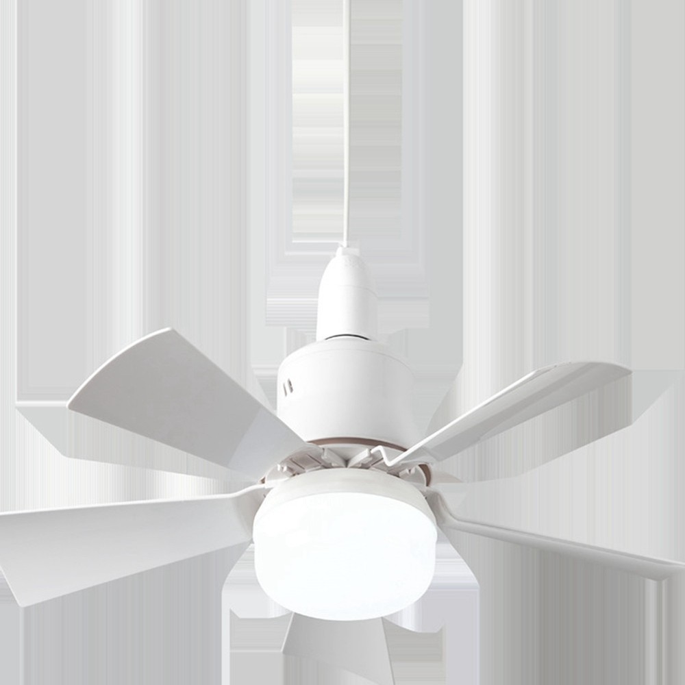 Socket Fan Light with Remote, Ceiling Fan with 3-Speeds, Dimmable LED, E279383
