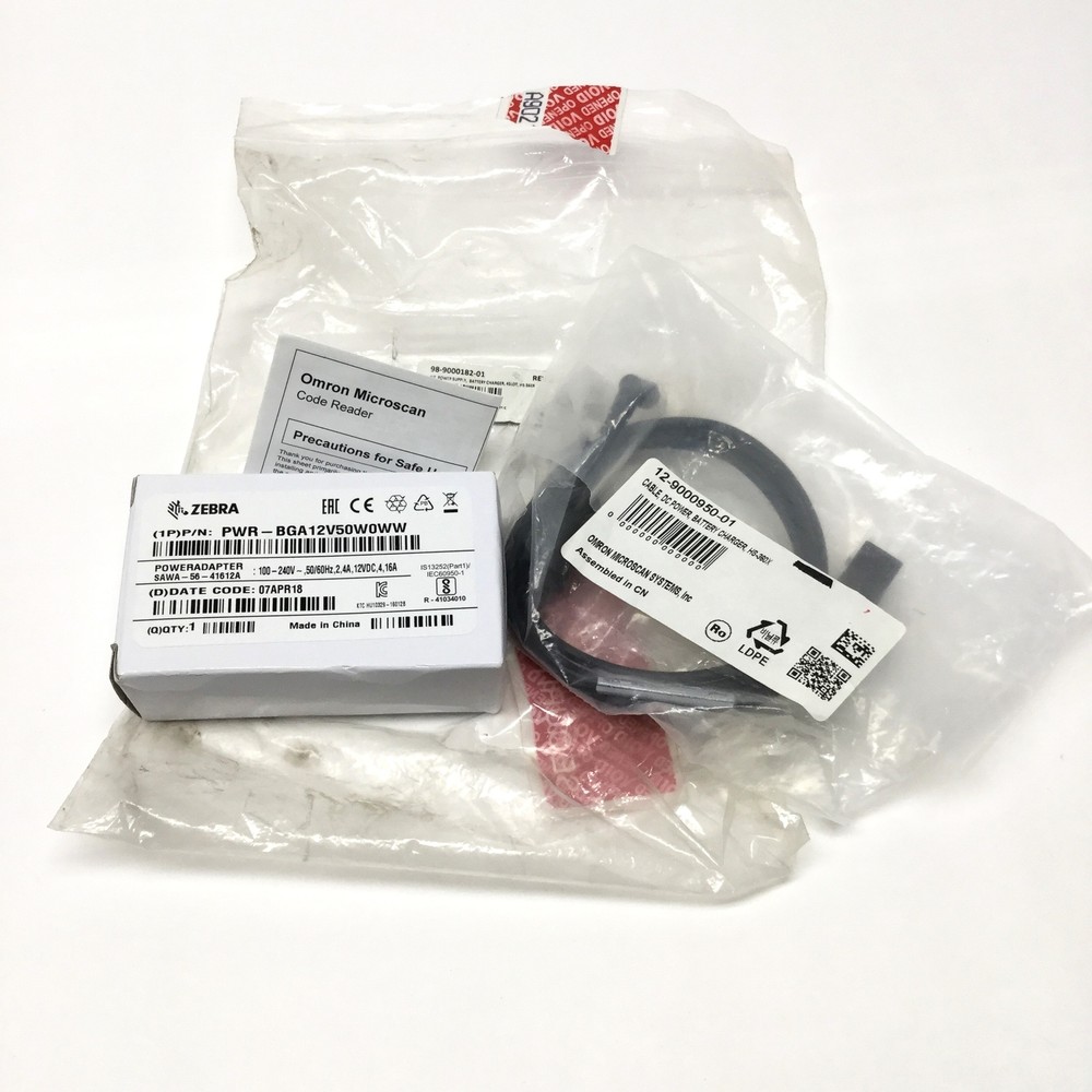 Omron 98-9000182-01 Power Supply Kit 12VDC For HS-360X Microscan Code Reader