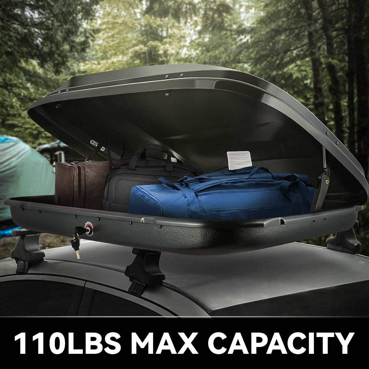 Waterproof Glossy Car Top Cargo Carrier Roof Storage Box