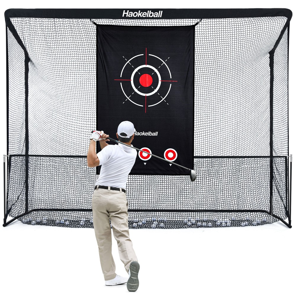 10x7.5 ft Golf Hitting Practice Net Backyard Driving Portable Golf Training Net