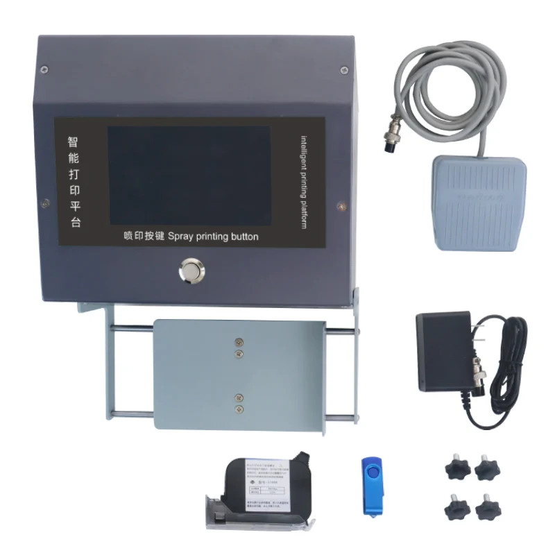 Desktop inkjet printer surface printing bottle batch number production date