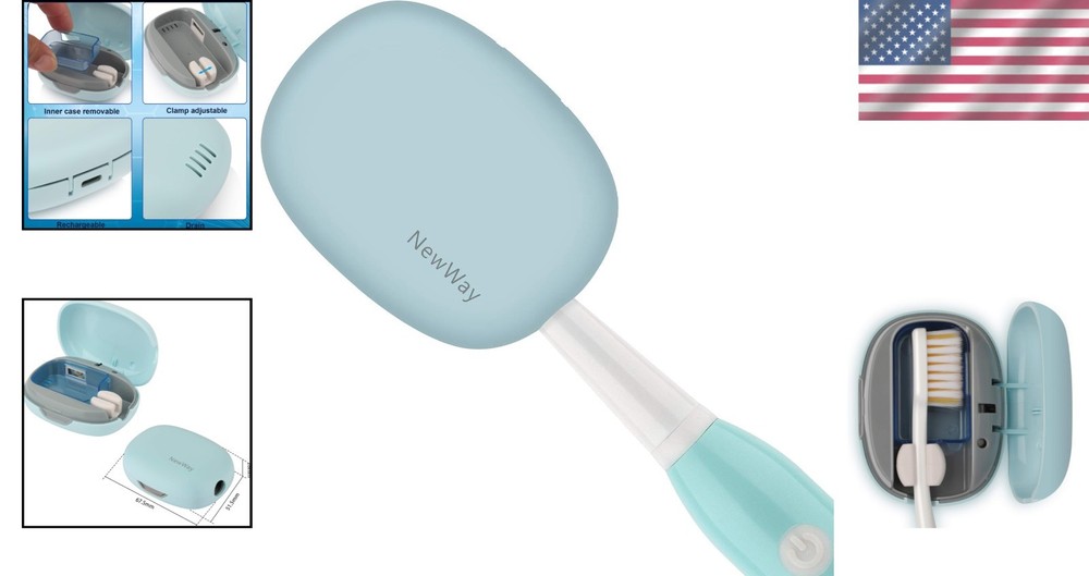 Automatic Toothbrush Holder with UVC Sanitization