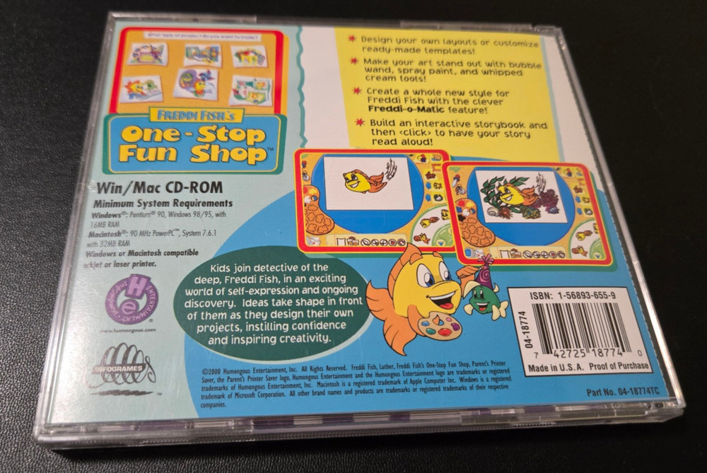 Freddi Fish's One-Stop Fun Shop - Windows 98 / 95 PC Mac - CD-ROM