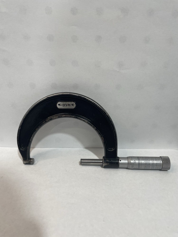 STARRETT 436 OUTSIDE MICROMETER 2-3" RATCHET STOP