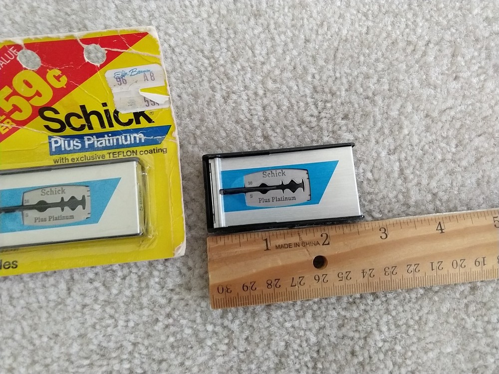 Vintage Schick Plus Platinum Blades 8 Pack