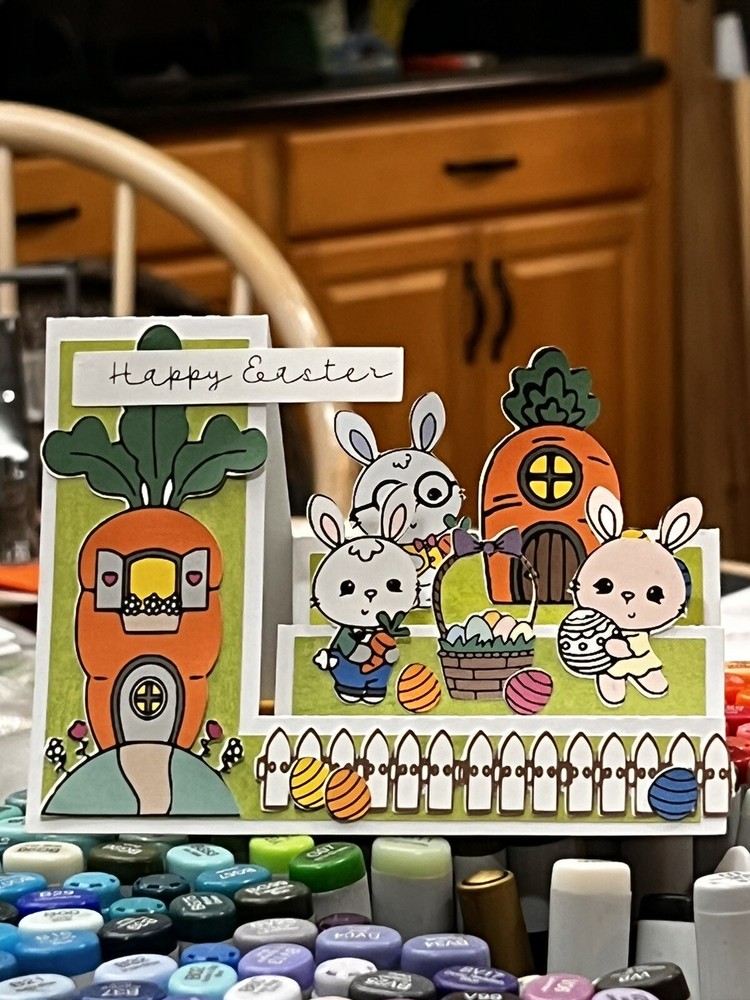 Stampin Up Card Kit Easter Bunny Carrots Eggs