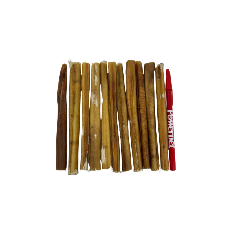 Powerpet- All Natural Bully Sticks Steer "Thin" 6inch-BRC CERTIFIED
