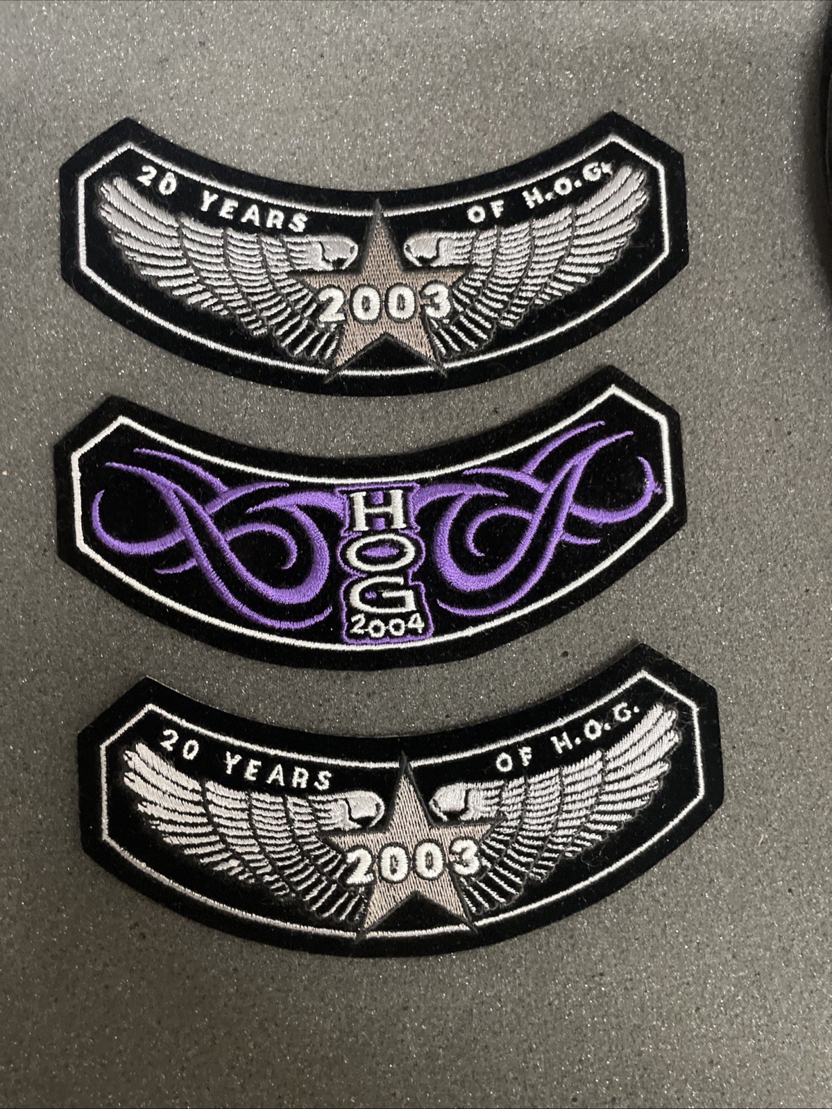 13 Harley Davidson Patch Lot HOG 2000, 01, 03, 04, 06, 05, 07, 08, 011 Patches