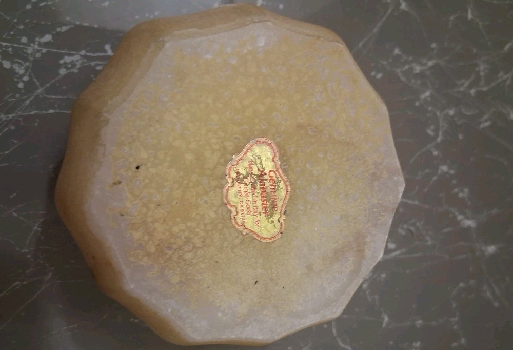 Alabaster Stone Trinket Box