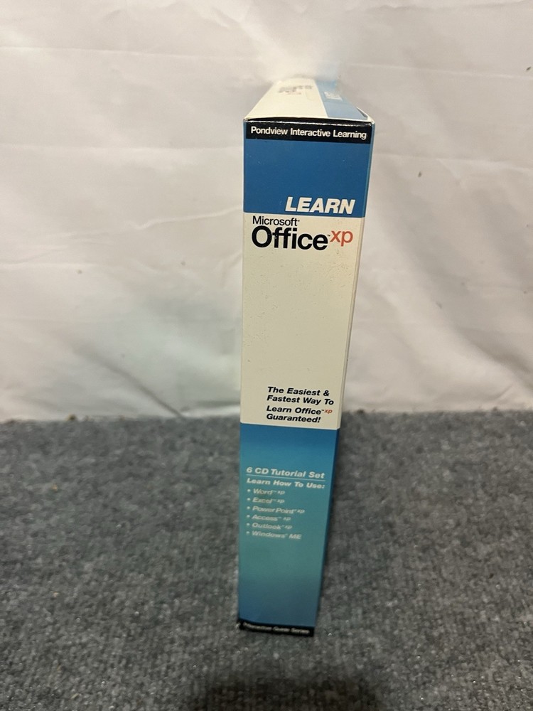 2001 Microsoft Office XP 6 CD Set NIB