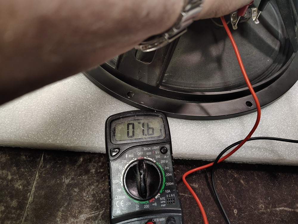 EAP-15D speaker woofers, one pair