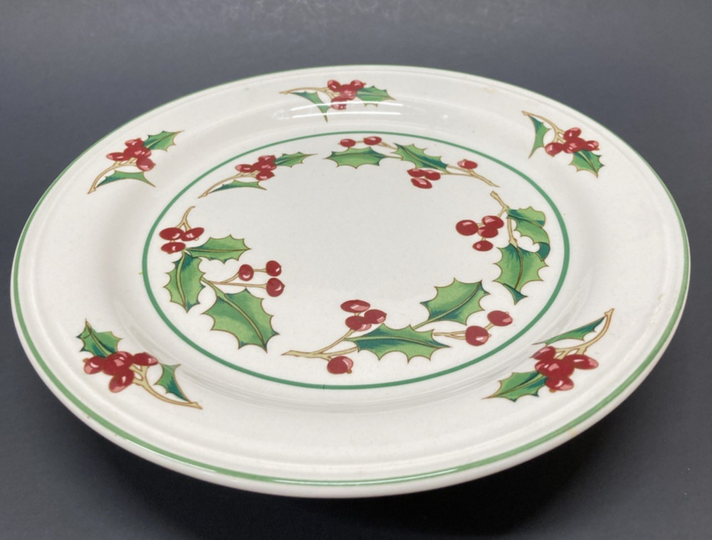 White Christmas Sango Small Candy Cake Footed Plate Korea