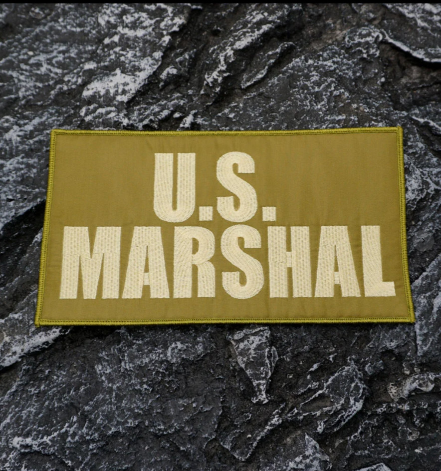 FABULOUS U.S. MARSHAL EMBROIDERED IRON-ON PATCH...