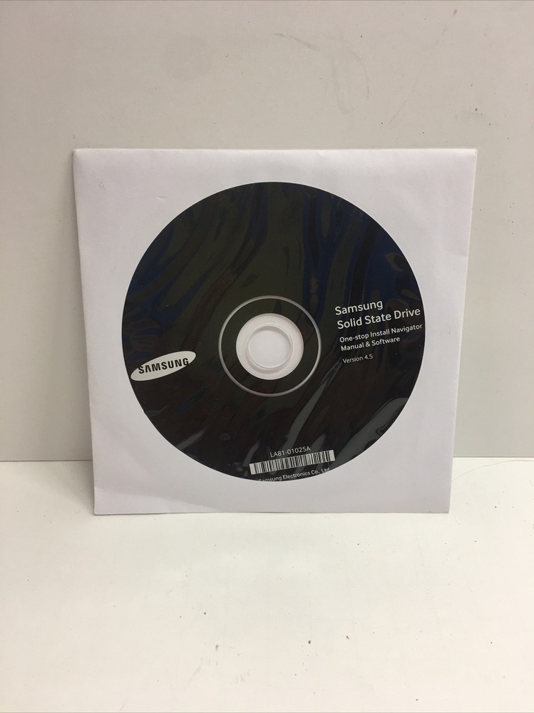 OEM Samsung Solid State Drive Software version 4.5 LA81-01025A SEALED CD DISC